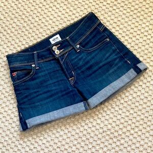 MOVING SALE!! HUDSON Croxley Mid Thigh Cuffed Shorts Flap Pockets 25